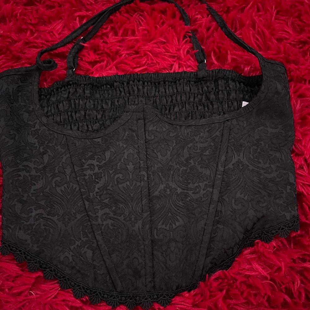Black underbust “corset” elegant design